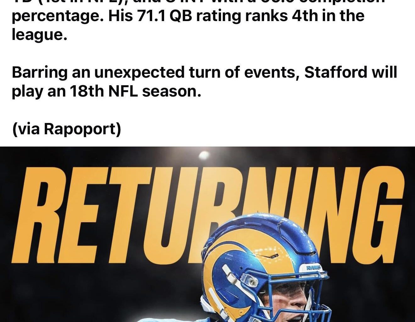 Big if true via Rapoport