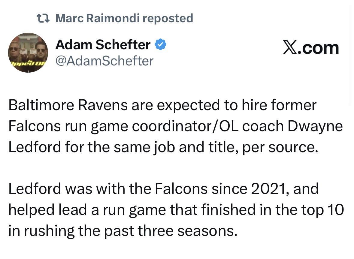 Ledford heading to the Ravens