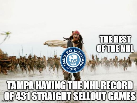 Tampa is a Hockey town, and come Sunday Night, we will prove it! Go Bolts!