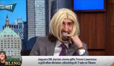 Nick Wright brings out the grill and the wig on FTF