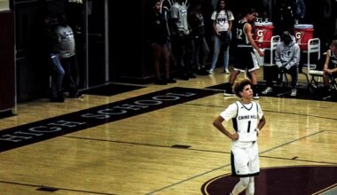 Photo I took of Lamelo in 2016. It was the viral game where he was dribbling up the court, pointed at the half court line, and then made the half court shot.