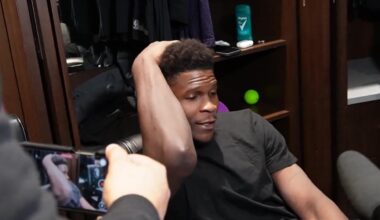 Anthony Edwards when asked if he had a message for the Minnesota community: "I just love Minnesota, all the love and support that they show me. So I'm behind whatever they with…