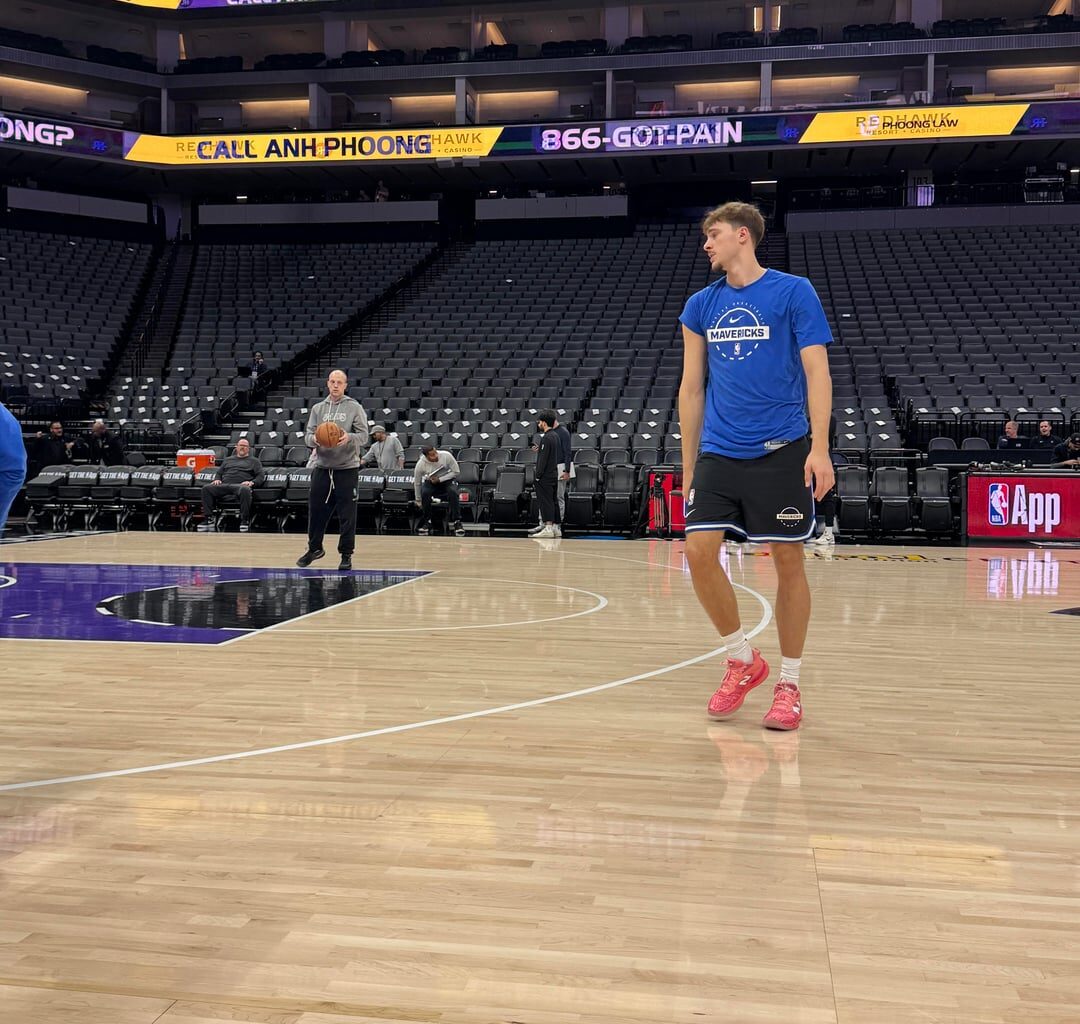 Yesterday I got to watch Cooper Flagg warming up on the Kings’ floor—once upon a time, it was someone else.
