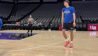 Yesterday I got to watch Cooper Flagg warming up on the Kings’ floor—once upon a time, it was someone else.