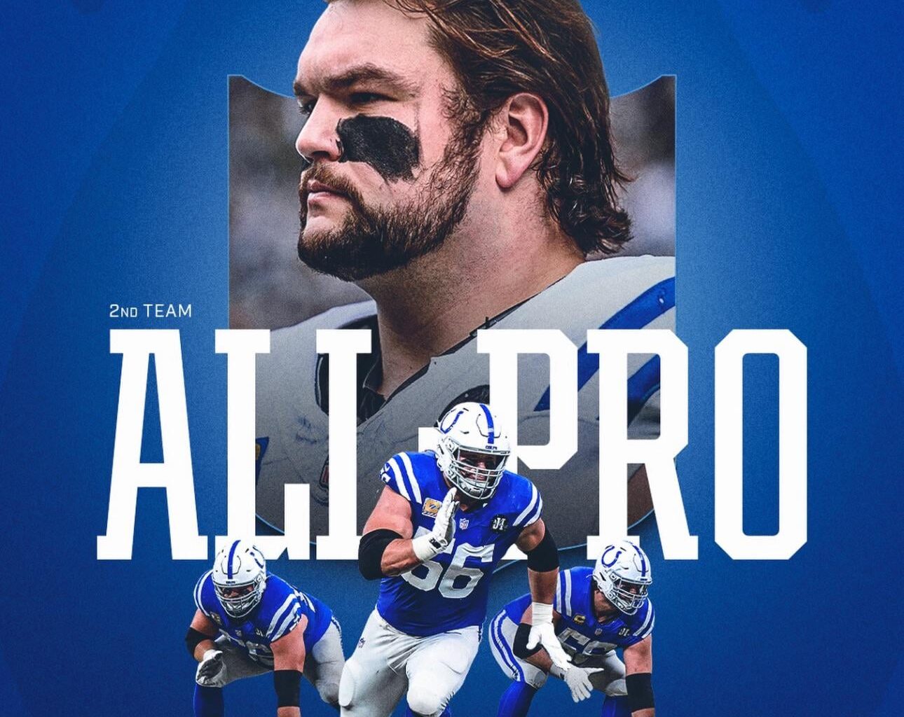Quenton Nelson is our only All Pro (2nd Team)