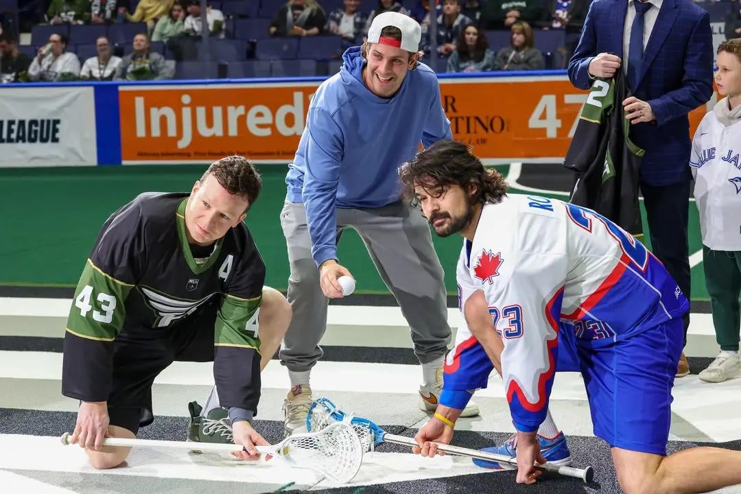 Ernie dropping in on the Rock vs Knighthawks NLL game tonight in Rochester