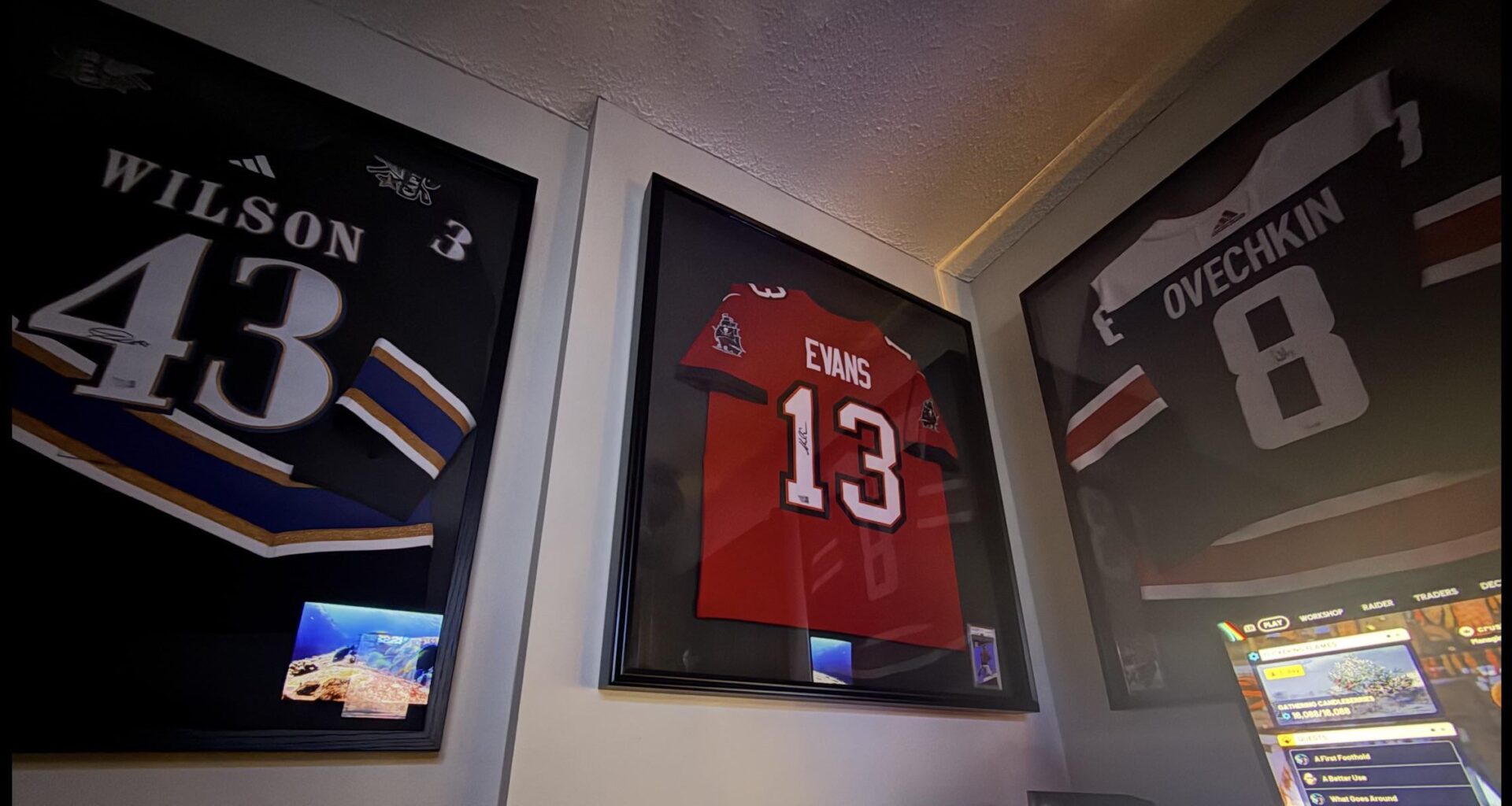 Added my Mike Evans signed Jersey and card to the wall!
