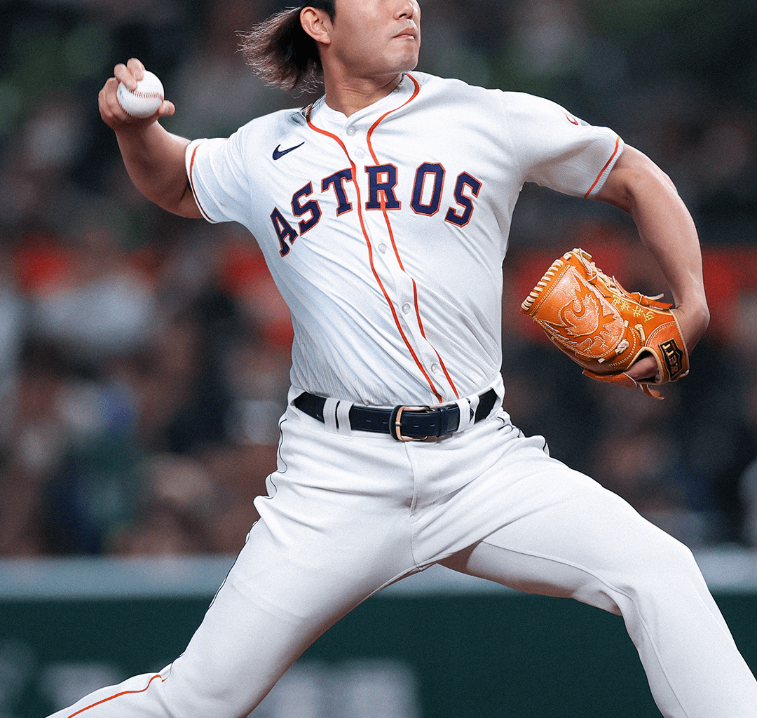 First look at Tatsuya Imai in an Astros jersey swap
