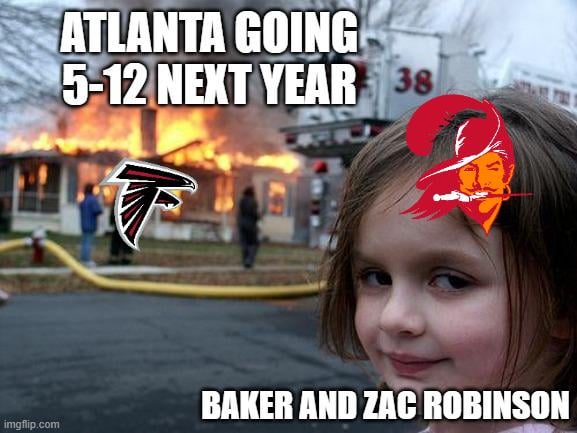 I can't wait for Baker to rush for a 15 yard first down and point right at Stefanski! Go Bucs