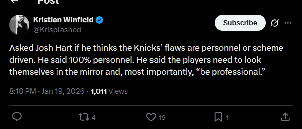 What is going on with our team?