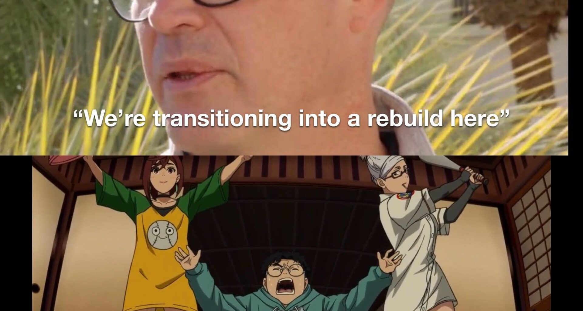 I don’t care if he changes his wording later, he finally said it independently