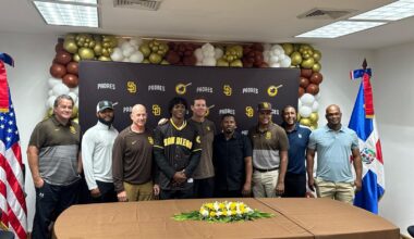 [Romero] Cuban SS Joniel Hernandez officially signs with the San Diego Padres. Bonus deal: $1.4M. Hernandez is a talent who combines speed, power, and contact. He can play shortstop and center field. He left Cuba at 13 and is now fulfilling his dream.