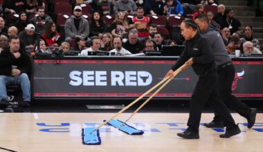 Miami Heat vs. Chicago Bulls game delayed at United Center due to court conditions