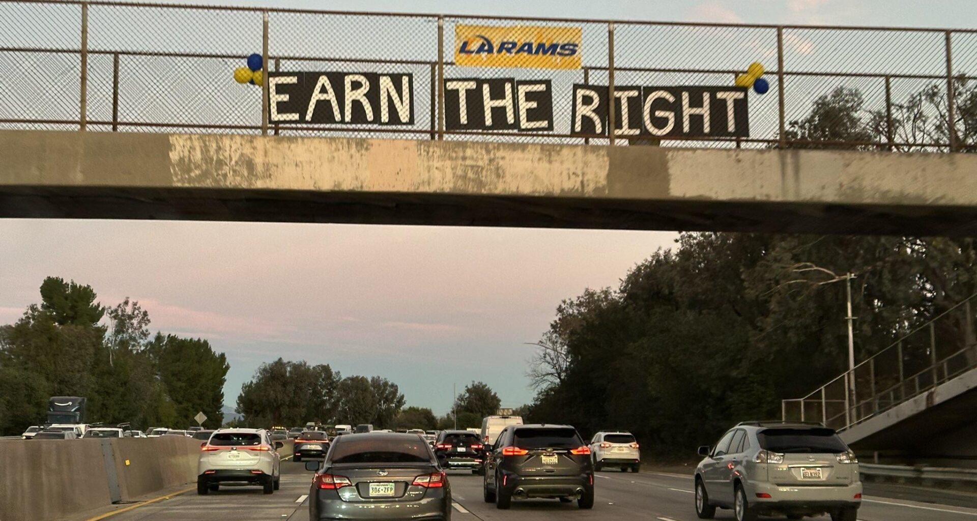 Rams Fans on the 101