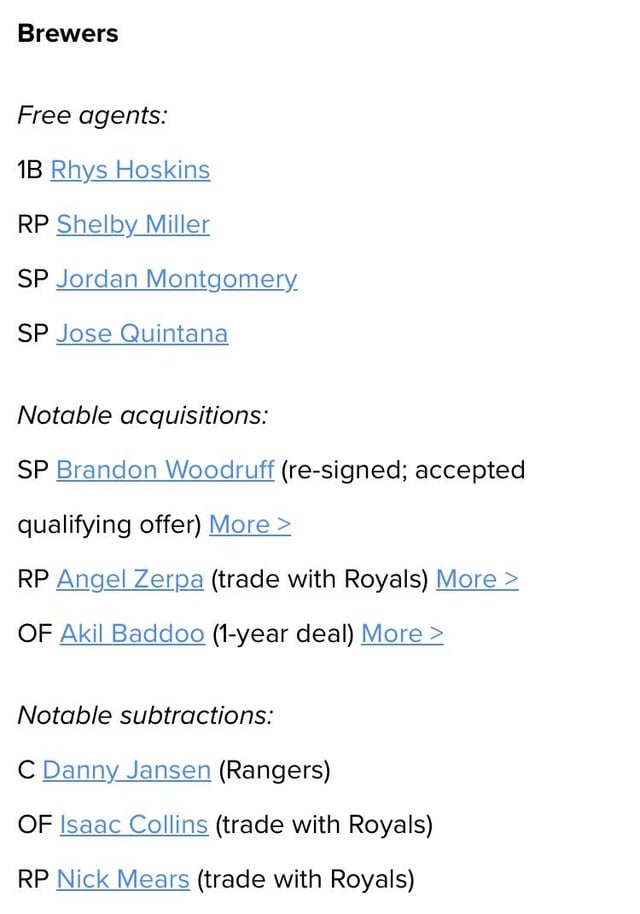 Rank the NL Central Rosters as they stand today (all notable acquisitions/subtractions)