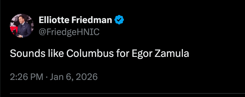 CBJ have signed free agent defenseman Egor Zamula