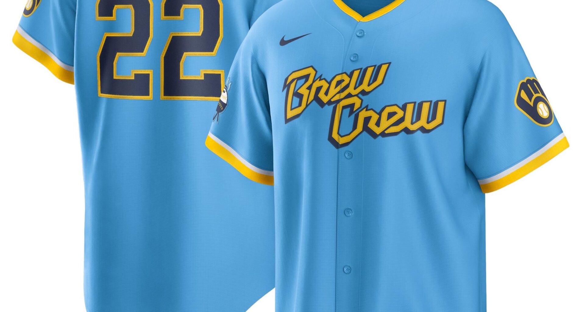 50% off Christian Yelich Milwaukee Brewers Nike City Connect Jerseys