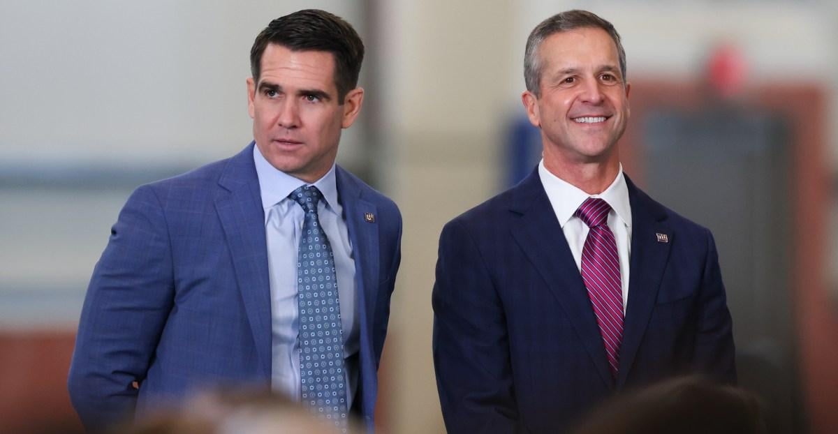 Giants GM Joe Schoen, head coach John Harbaugh won’t attend Senior Bowl