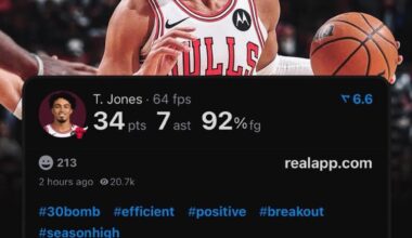 Tre Jones just had the most efficient 30-point game in Chicago Bulls history.
