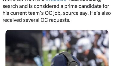 [Rapoport] #Broncos QBs coach Davis Webb plans to withdraw from the #Raiders head coaching search and is considered a prime candidate for his current team’s OC job, sources say. He’s also received several OC requests.