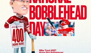 Mike Trout 400th Home Run Bobblehead