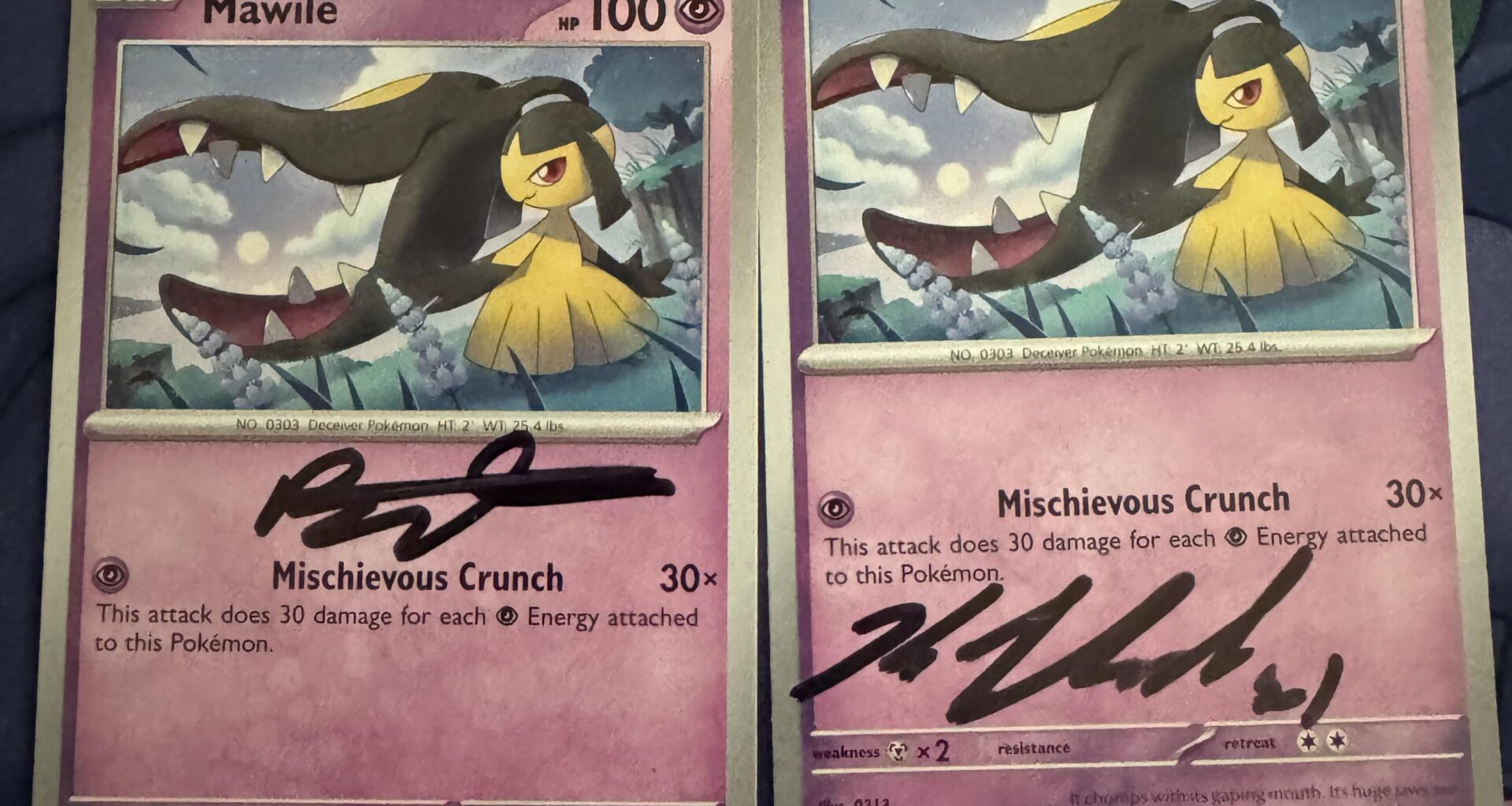 I got my mawiles signed