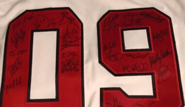 Mississippi Braves signed jersey