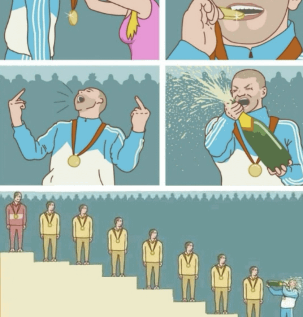 Us celebrating Harbaugh news while the playoffs are still happening