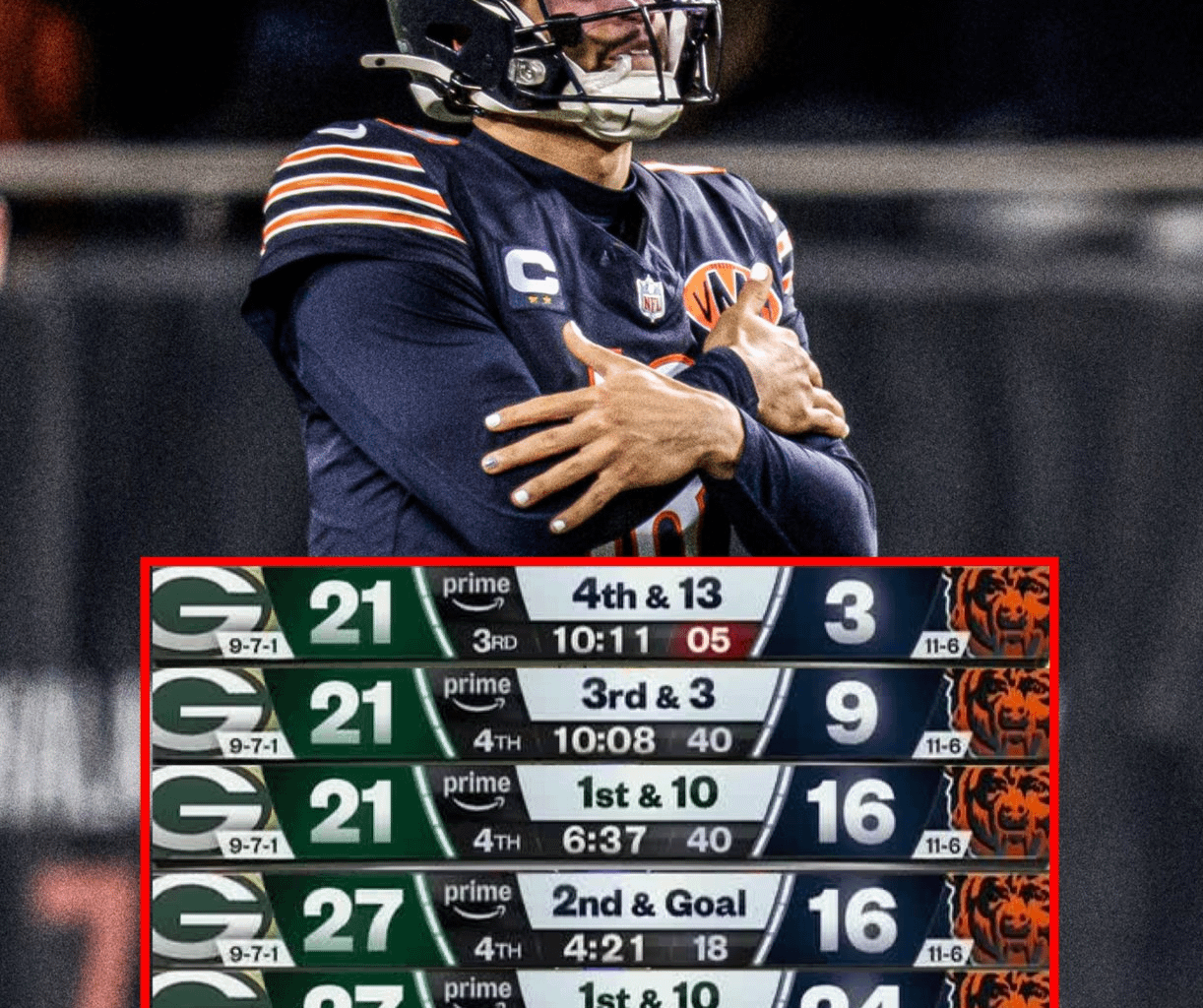 21-6 with 15:00 to go. Wild.