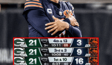 21-6 with 15:00 to go. Wild.