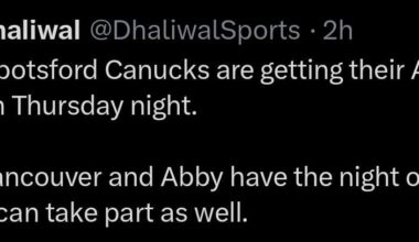 The 2024-25 Abbotsford Canucks will receive their Calder Cup Rings on Thursday night @DhaliwalSports [X/Twitter]