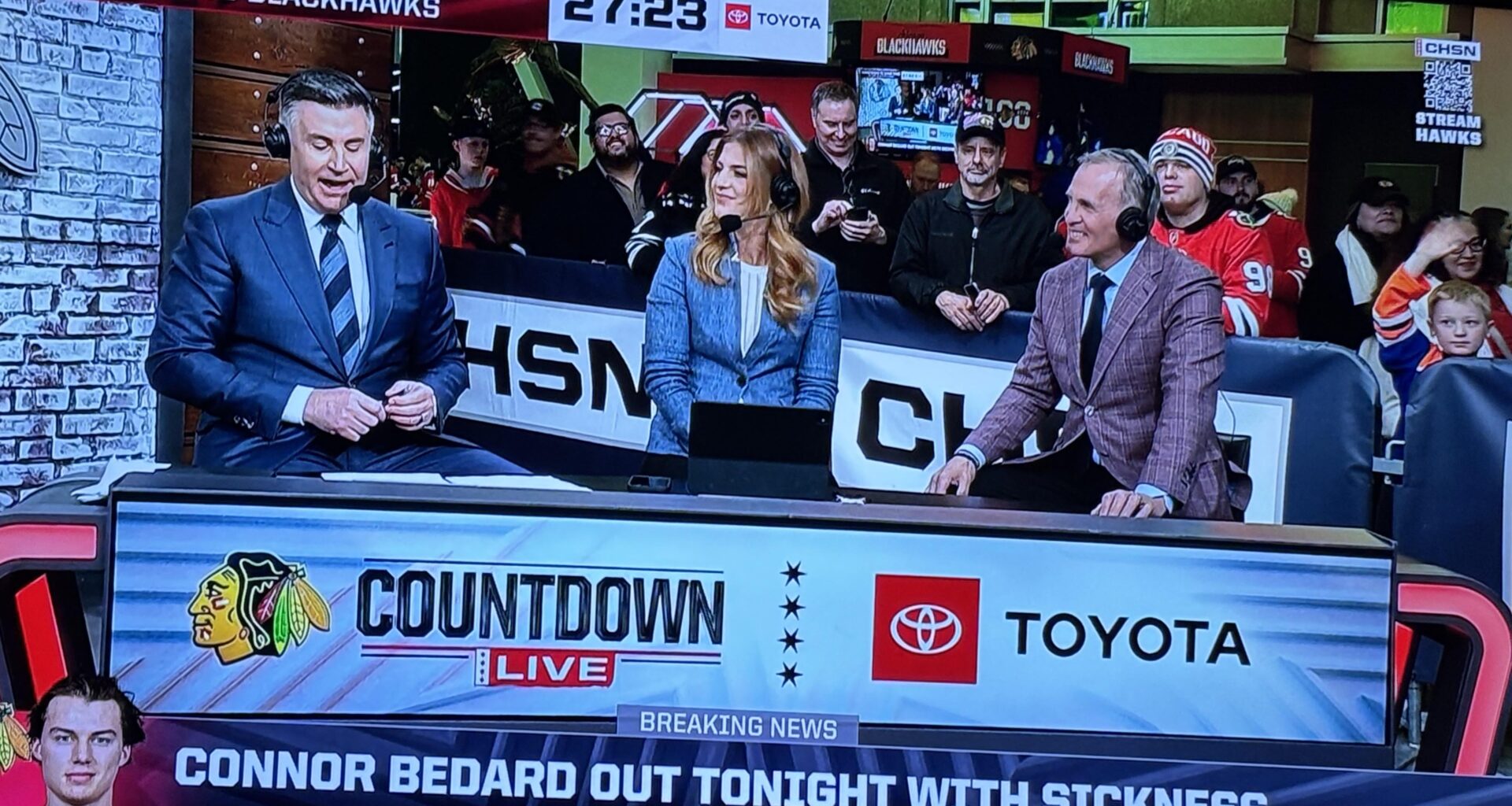 Connor B. Out with the flu