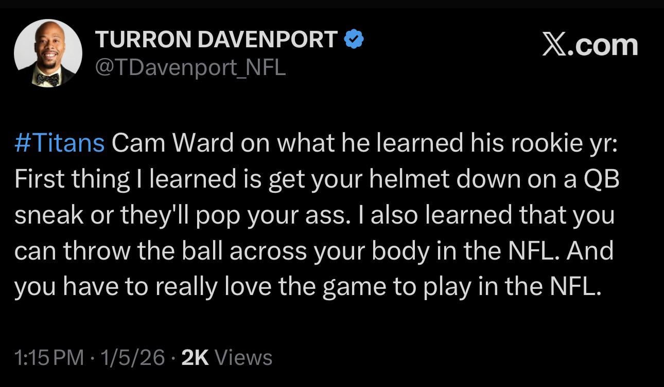 Cam’s main takeaways from his rookie year 😂