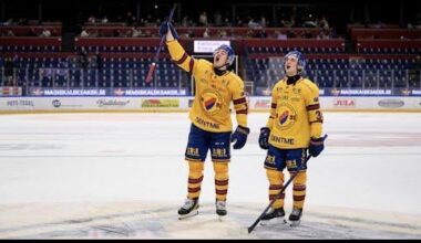 Islanders prospect Victor Eklund on a shift with some nice plays, a good hit and a 🍎 to finish