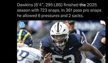 We’re drafting a center and a tackle this upcoming draft