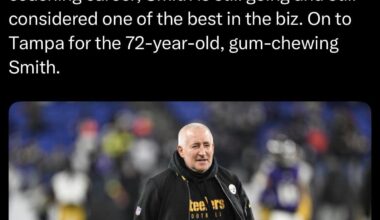 [Garafolo] The #Buccaneers are hiring veteran special teams coordinator Danny Smith, sources tell me and @RapSheet. Now 50 years into his coaching career, Smith is still going and still considered one of the best in the biz. On to Tampa for the 72-year-old, gum-chewing Smith.