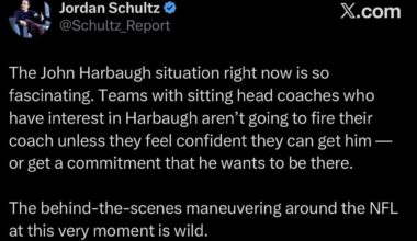 If Borgonzi and the Titans want Harbaugh, they’ll have to fight to get him