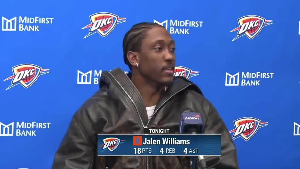 Jalen Williams: "I thought I was my biggest critic. It might be Twitter"
