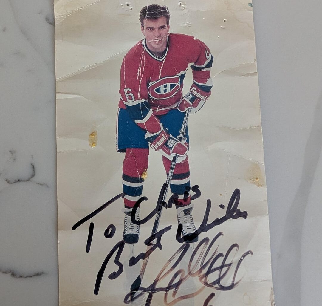 Old school cool: Found Russ Courtnall card from early 90s