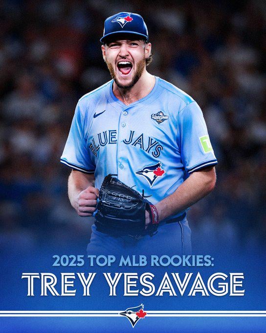 [Blue Jays] TRÈY BIEN 👏 Yesavage has been listed as one of @MLB’s Top Rookies after his electric Postseason!