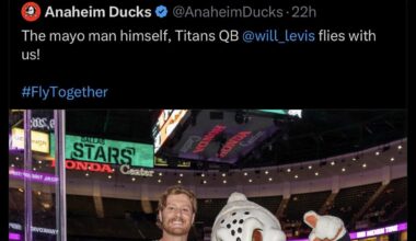 Looks like Gnash (Preds mascot) took a shot at Will Levis