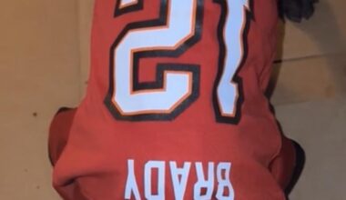 My cane Corso sporting a new Bucs jersey every week. Safe to say he’s a fan now lol