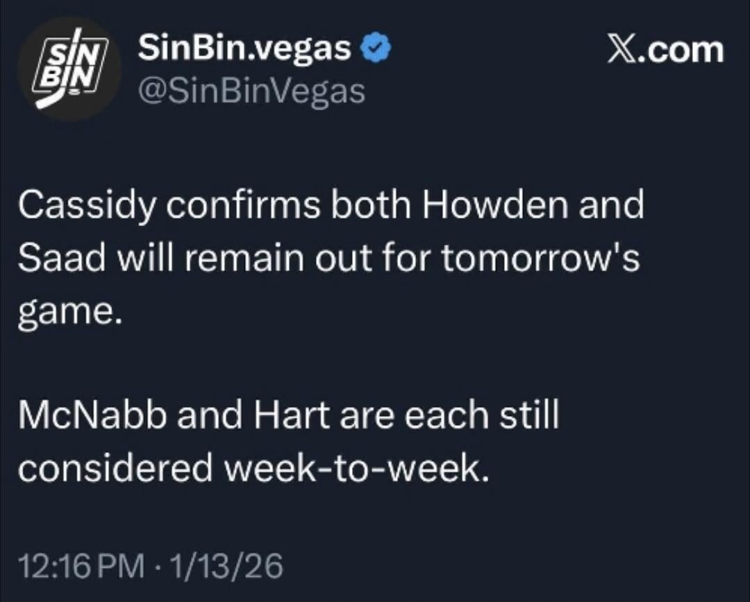 Howden/Saad/McNabb/Hart