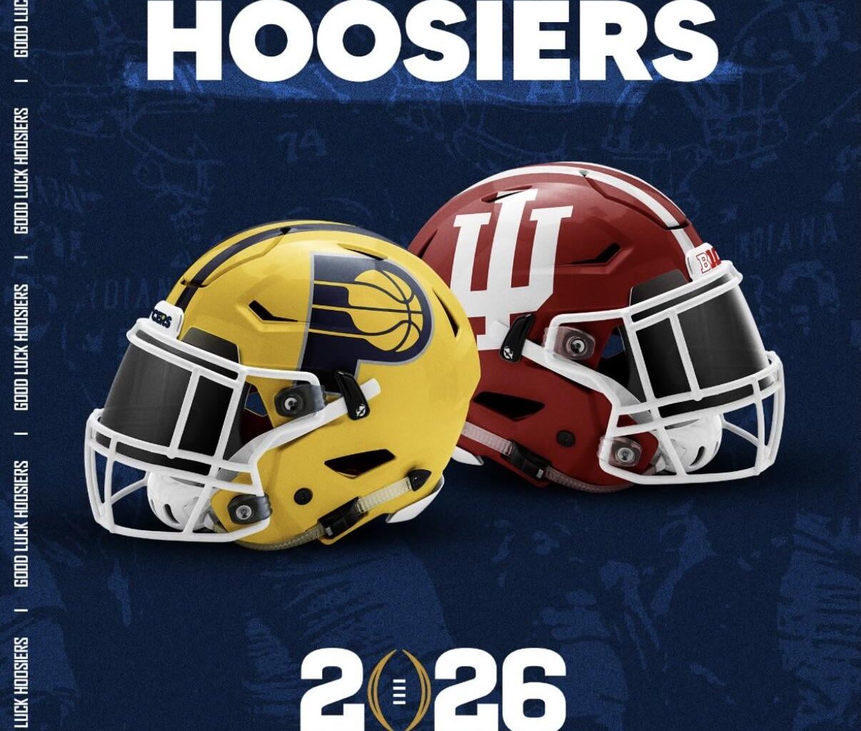 Good luck Hoosiers form the Pacers on Instagram.