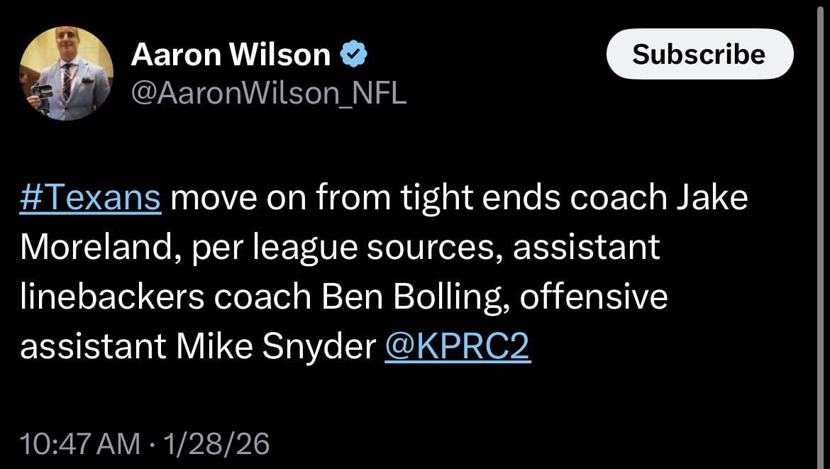 Some coaching changes