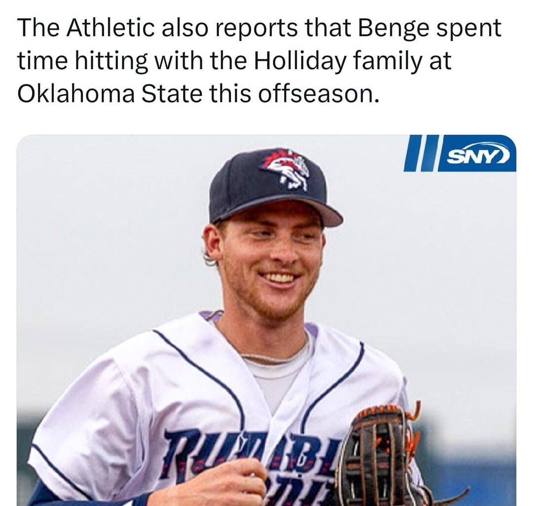 Carson Benge is already in Port St. Lucie