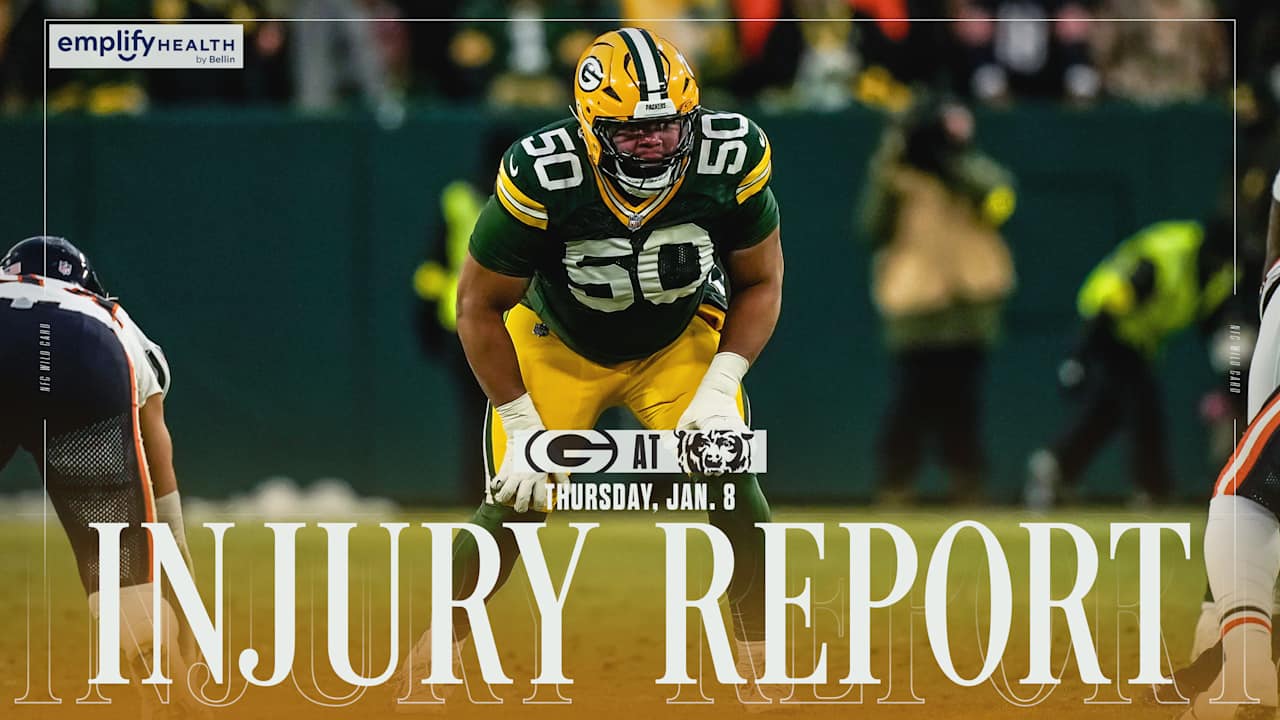 Packers list six questionable vs. Bears