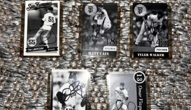 Signed Baseball Cards