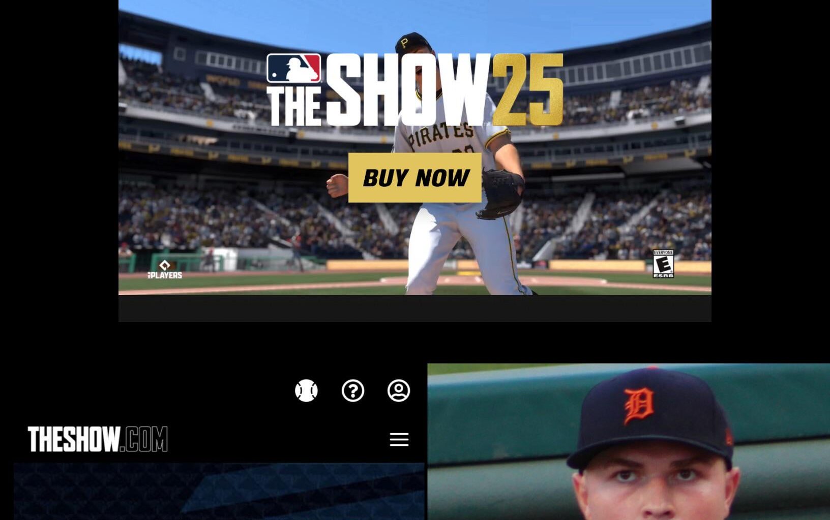 MLB The Show site colors have changed to orange and navy blue 👀 (cover athlete typically announced in late January)