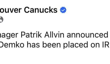 Demko has been placed on IR